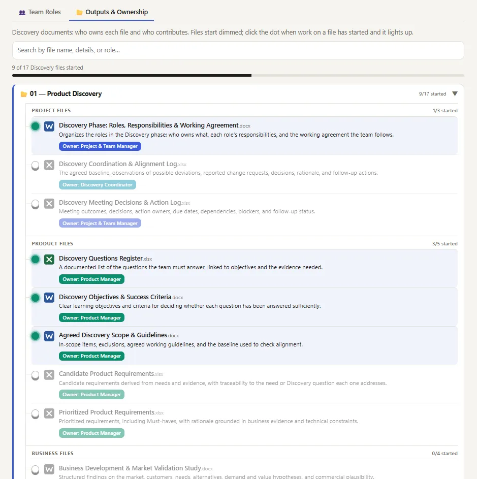 Product Development Management Artifacts | Turning AI into Practical Team Management Tools