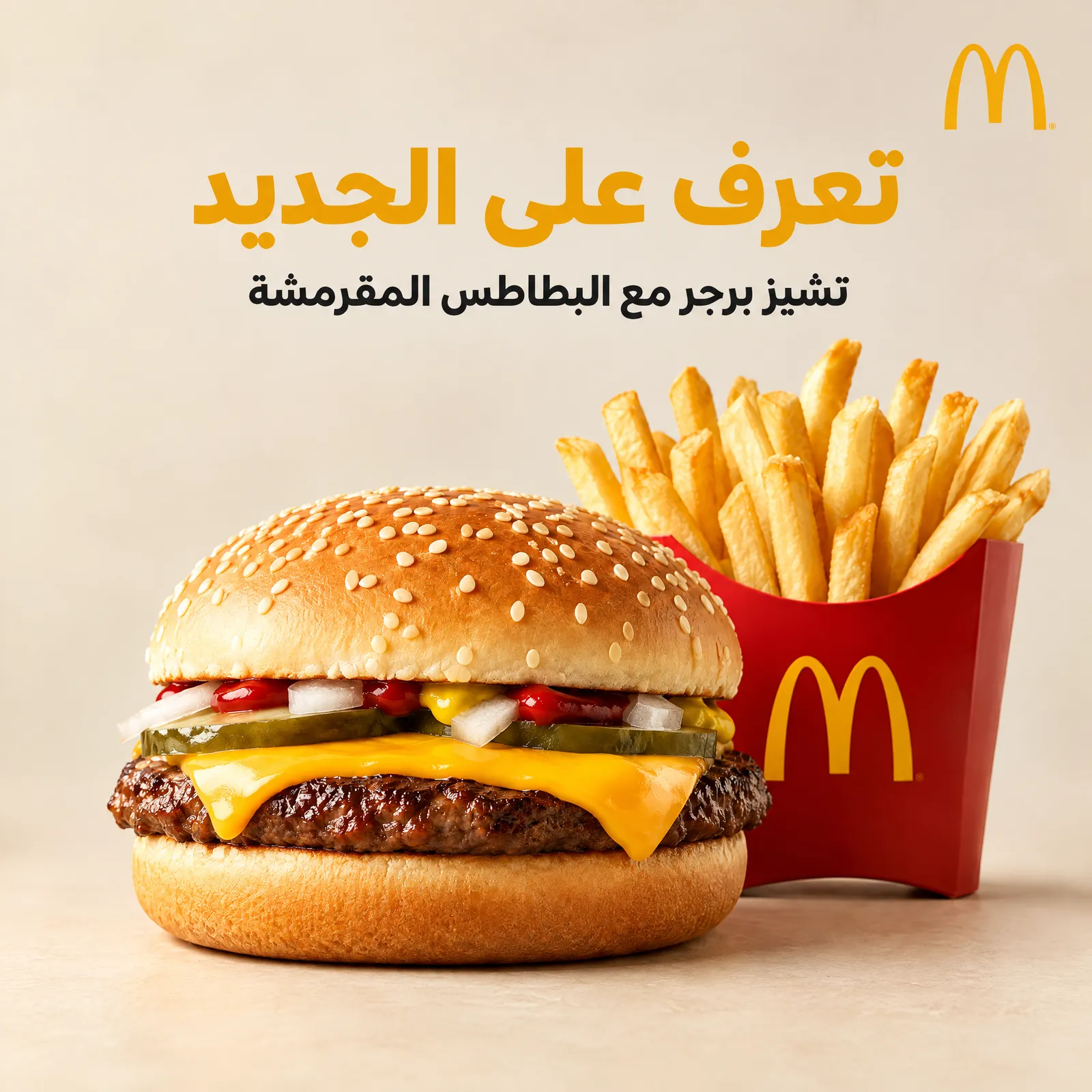 اشتغلت على Lovart سلمته الملف الخاص بالبراند ايدنتيتي بماكدونالز, اخترت كومبو…